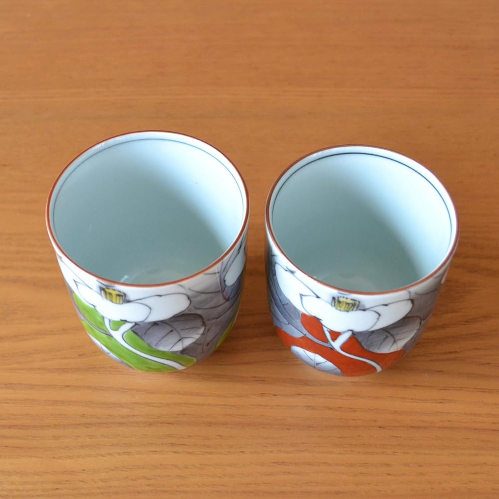 Thank you item, gift, present, retirement, promotion, transfer, graduation, thank you Card included Couple teacup pair teacup Arita ware Yuka gift boxed