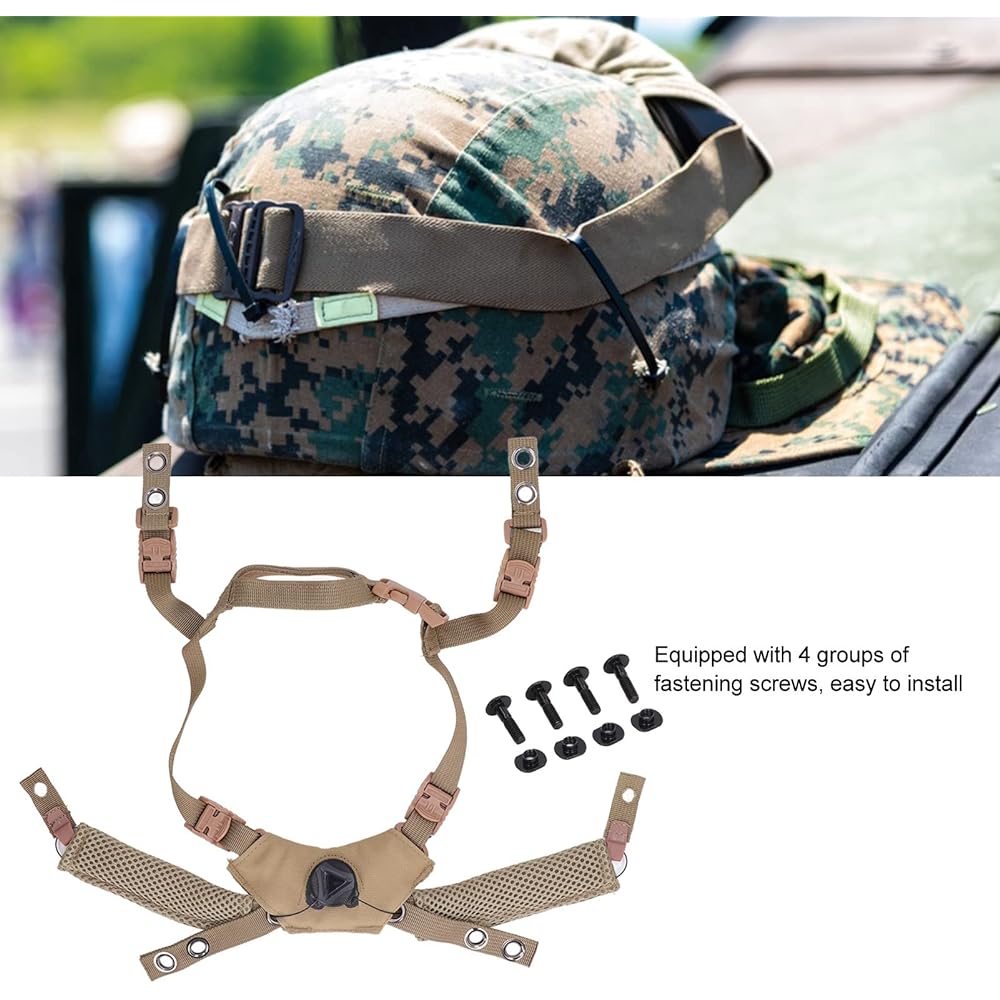 Helmet suspension system, exquisite helmet chin strap adjustable dial, with screws for modification