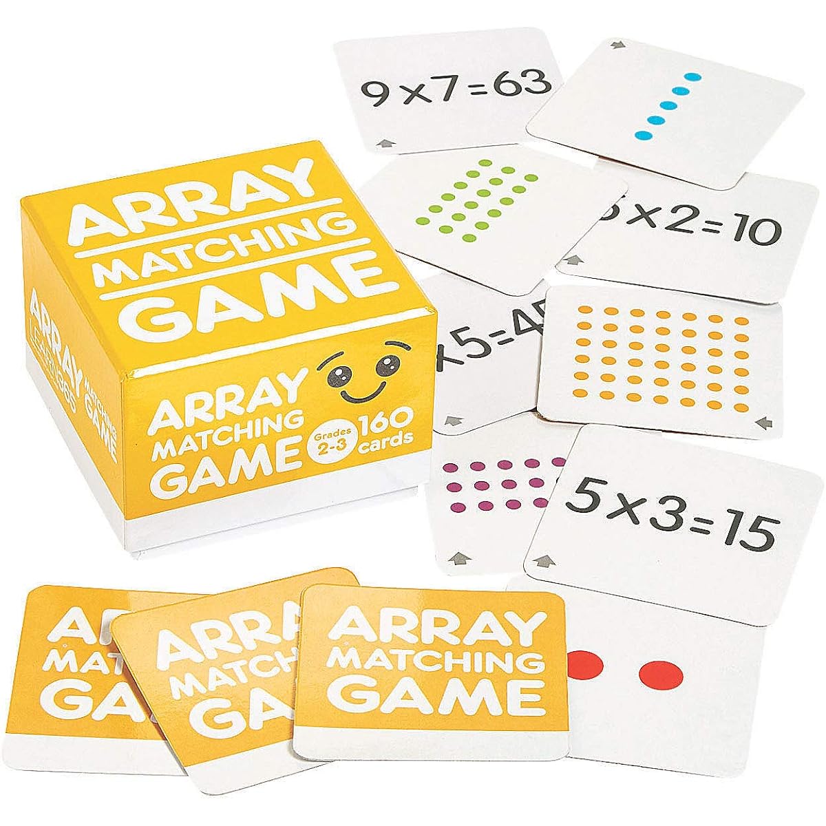 Fun Express Array Matching Game - 161 Pieces - Educational and Learning Activities for Kids