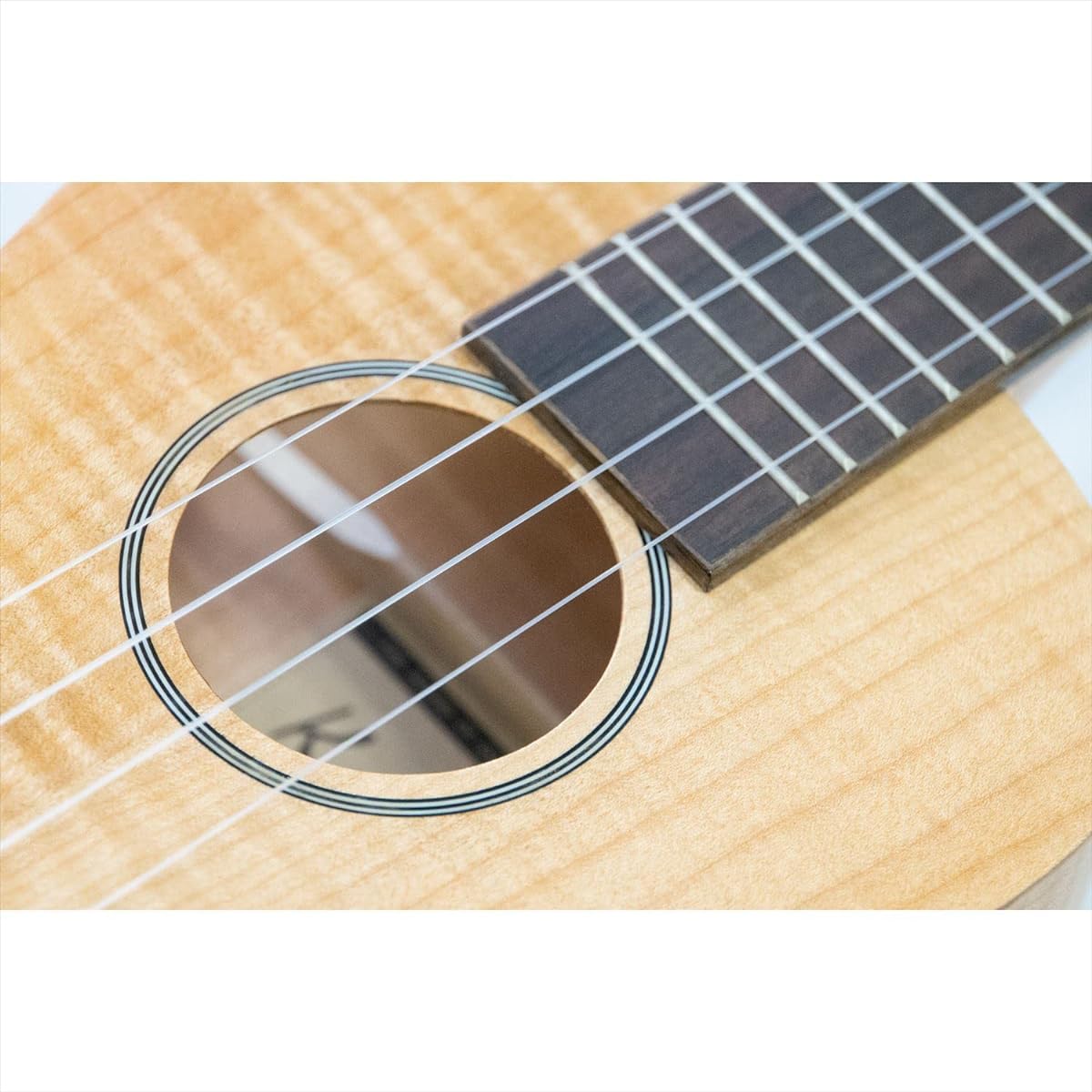 Domestic inspection [Kai UKULELE] KTI-90 tenor size ukulele (flame maple plywood with case) natural