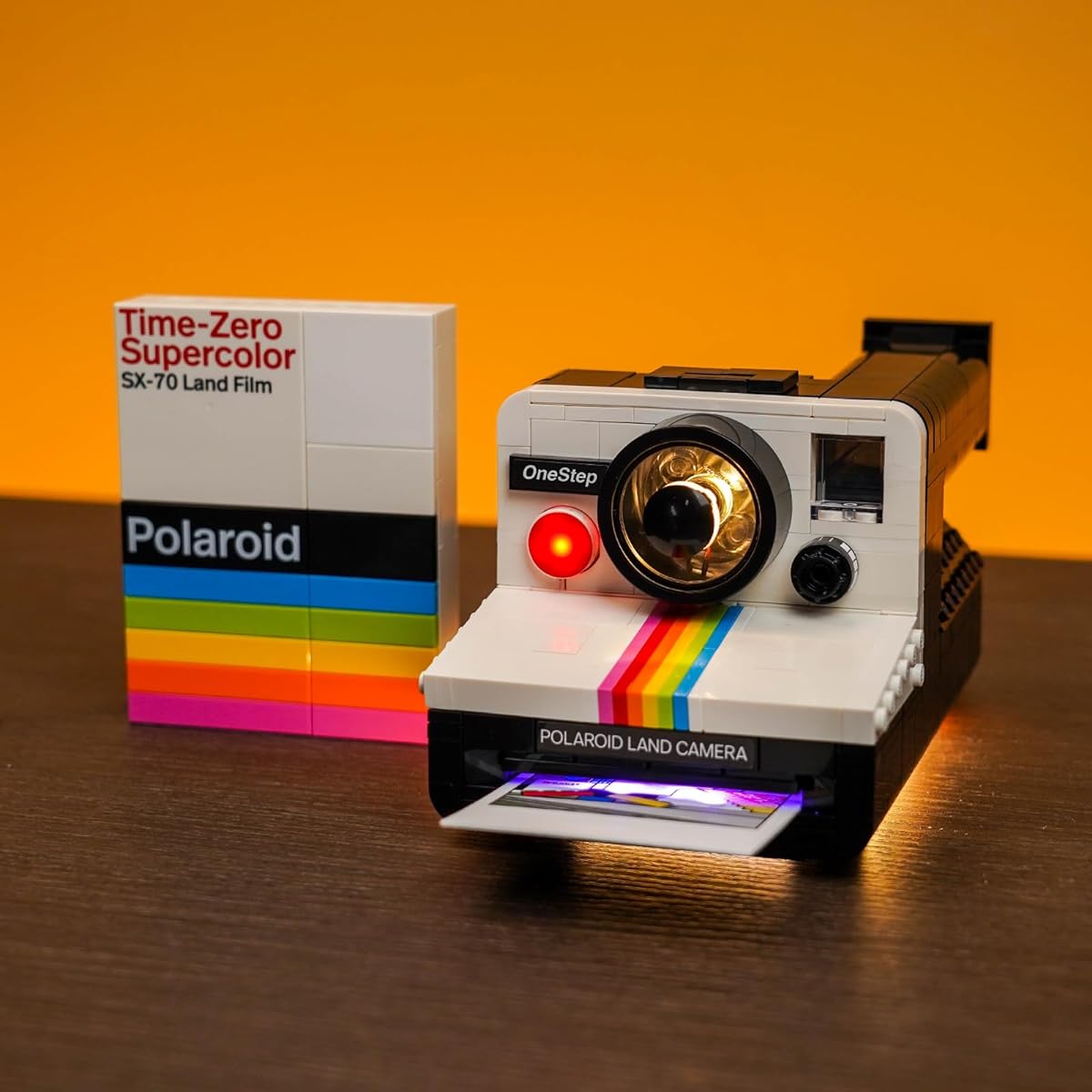 BrickBling Light Kit for Lego Polaroid OneStep SX-70 Camera, Creative Lighting for Lego Polaroid Camera, Creative Gifts for Collectors Who Own Lego 21345 (Lights Only, No Bricks)