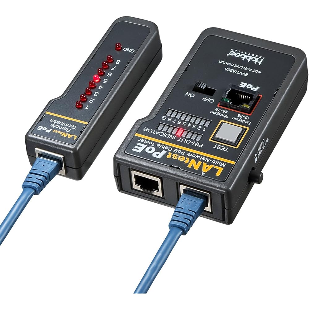 Sanwa Supply PoE LAN Cable Tester LAN-TST5
