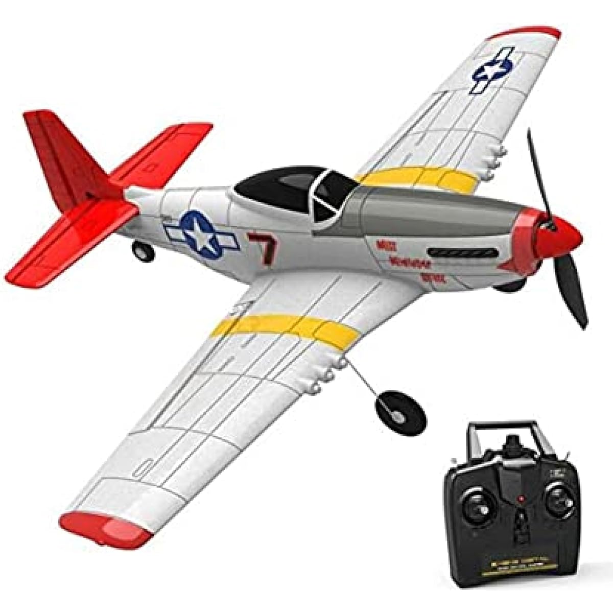 Top Race Spare Propellers for TR-P51 RC Plane 4 Channel Remote Control Airplane with Propeller Savers and Adapters - Pack of 3