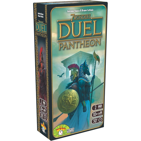 7 Wonders Duel Pantheon Board Game Expansion | 2 Player Game | Strategy Board Game | Civilization Board Game for Game Night | Couples Board Game | Ages 10+ | By Repos Production