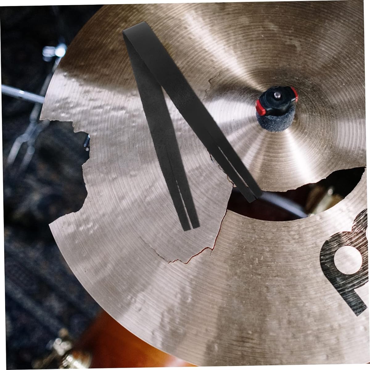 Vaguelly 8pcs Military Cymbal Pads Cymbal Belts Art Accessories Sound Hole Belts Panty Liners Cymbal Straps Napkins Cymbal Accessories Musical Instrument Pads