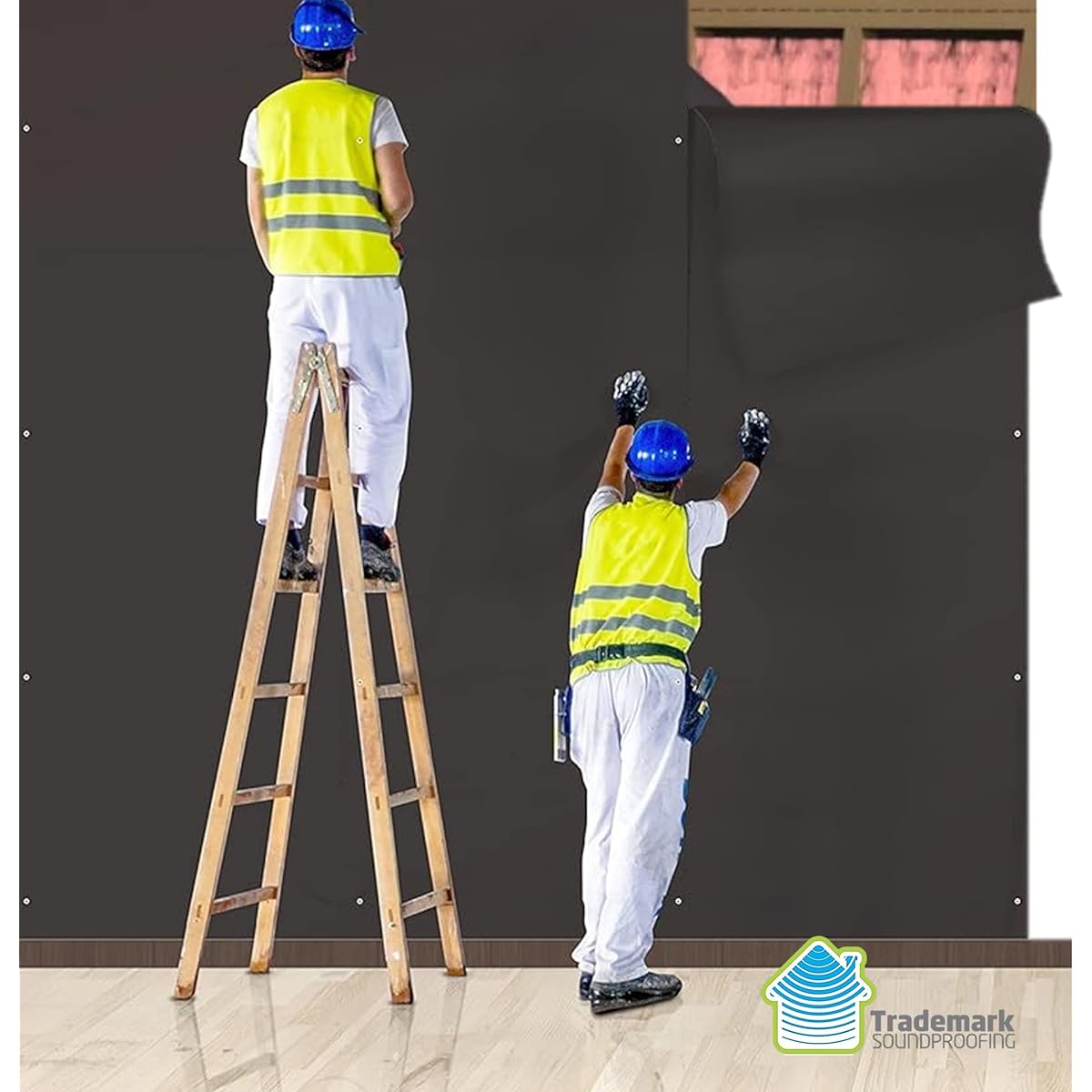 Trademark Soundproofing MLV Cap Nails for Bulk Load Vinyl Noise Barrier Installation Heavy Duty 1 ½" Length 100 Nails