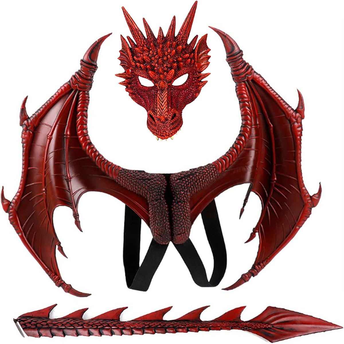 XIANIWTA Kids Dragon Wing Costume Dinosaur Tail Mask Set Cosplay Costume