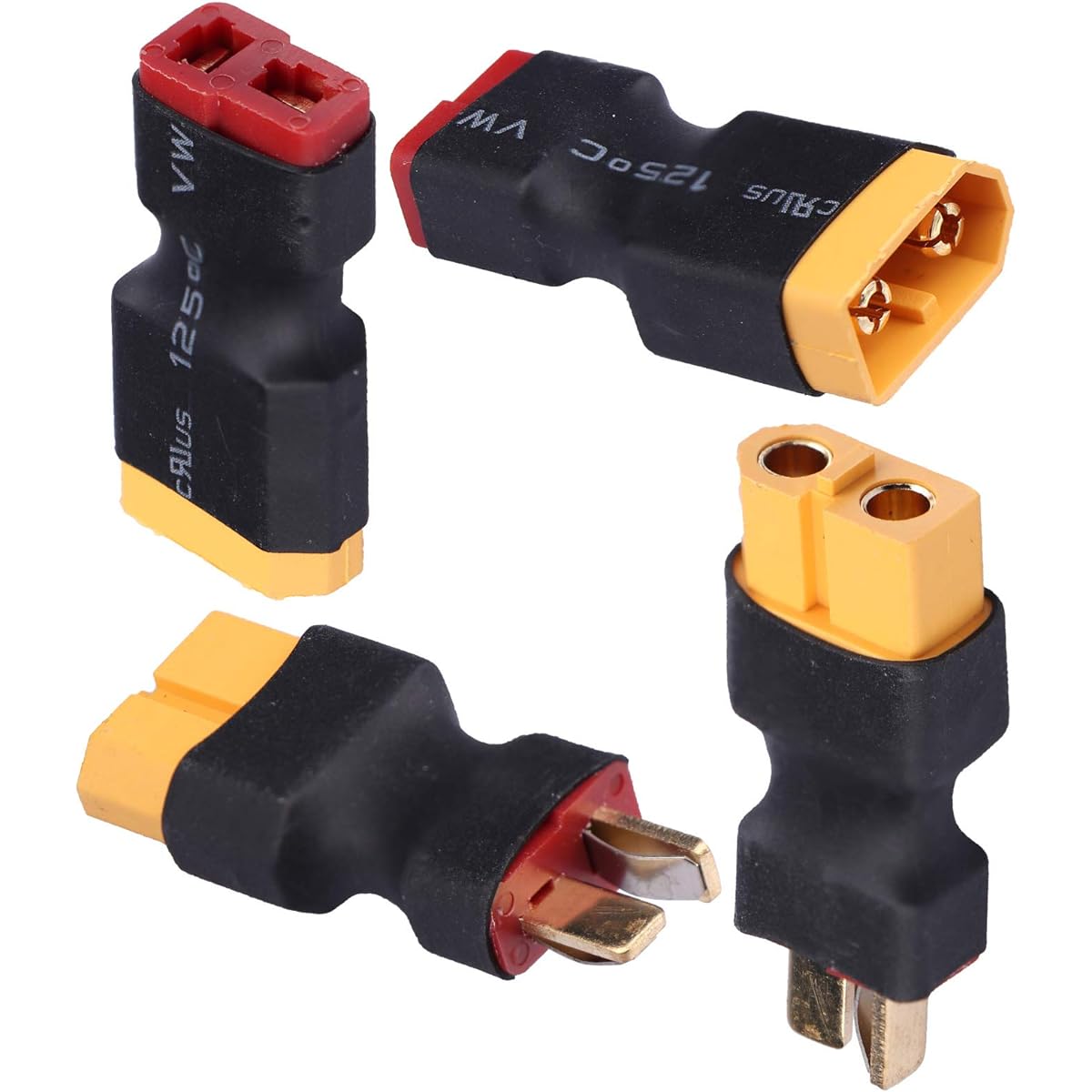 Acekeeps XT60 - Deans Adapter T Plug to XT60 Connector for RC Lipo Charger Battery (2 Pairs)