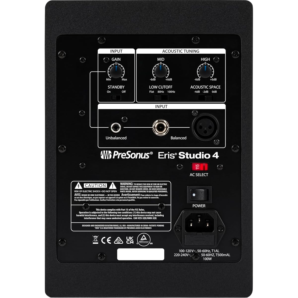 PreSonus/Eris Studio 4 2-way active studio monitor with EBM waveguide (1 piece)