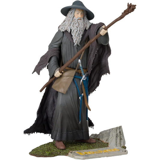 McFarlane Toys - WB 100: Gandalf the Grey (Lord of the Rings) Movie Maniacs 6" Pose Figure