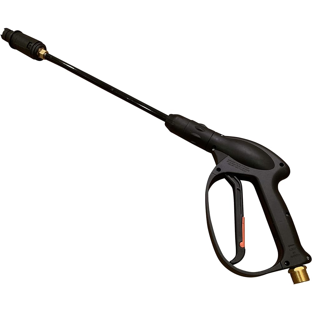<HOTEISON> High Pressure Washer High Pressure Washing Gun Trigger Gun Screw Type (M22 x 15mm) (3/8 coupler included)
