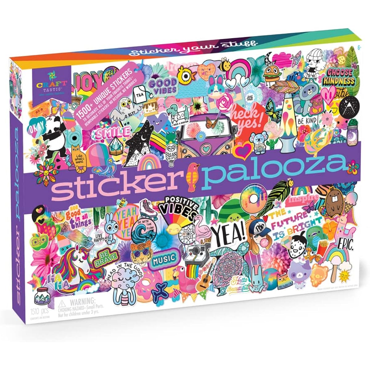 Craft-tastic Sticker Palooza - 1500+ Cute & Trendy Stickers for Kids & Teens to Decorate Notebooks, Phones, Laptops & More