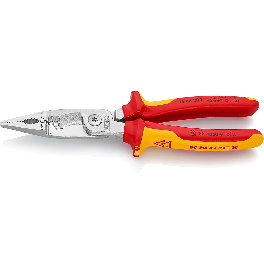 KNIPEX 1386-200 Insulated Electro Pliers (SB)