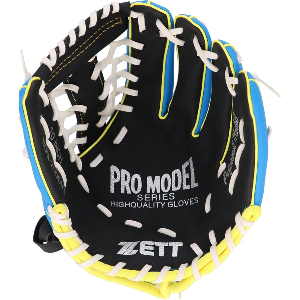 ZETT Catch Ball Gloves for Beginners with Shock Absorption Pad 10 inches 10.5 inches (for lower elementary school students)