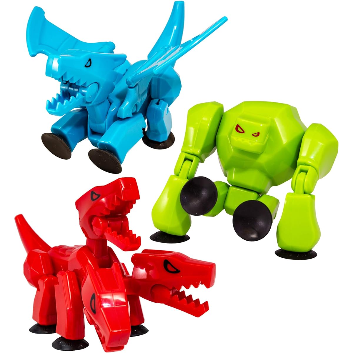 StikBot Zing Mega Monsters 3-Pack Set of 3 Poseable Monster Action Figures Cerberus, Gigantus, Scorch