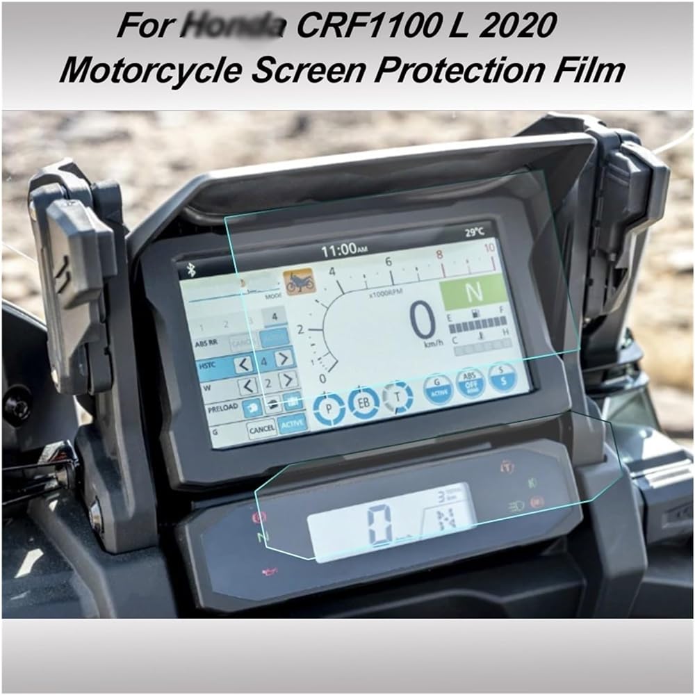 Fits Hondal CRF1100 L 2020 Cluster Scratch Protection Film TPU Protector Instrument (Color : 5 Set)