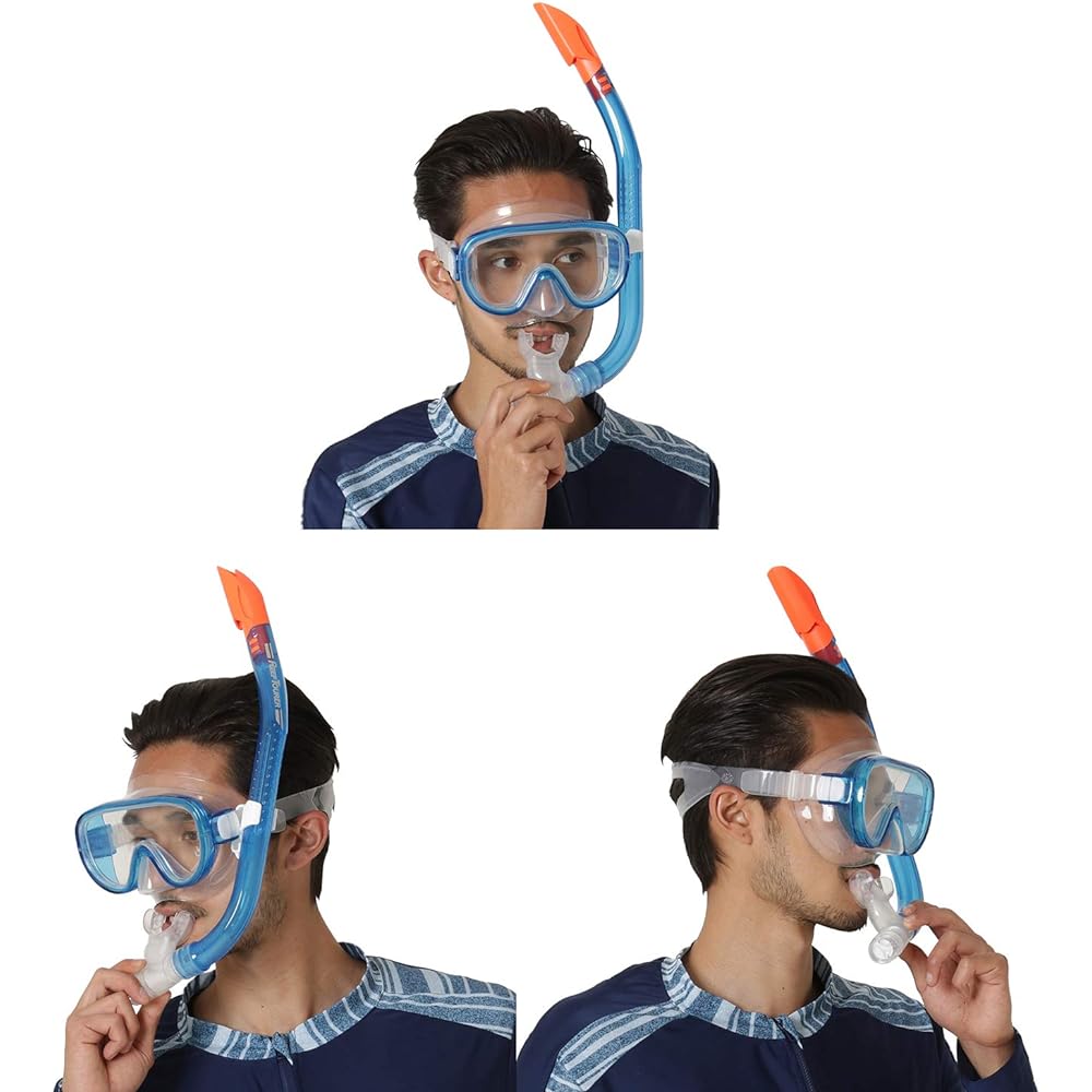 REEF TOURER Snorkeling Snorkel Mask Snorkel for Adults 2 Piece Set Silicone RC0110