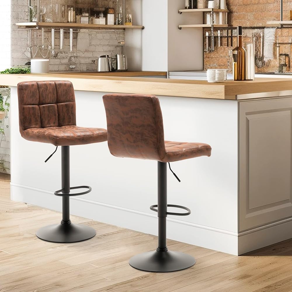 Danketuhl Leben Vintage Brown Bar Chair Counter Chair High Stool Lifting Modern Cafe Style Restaurant Chair Cheap