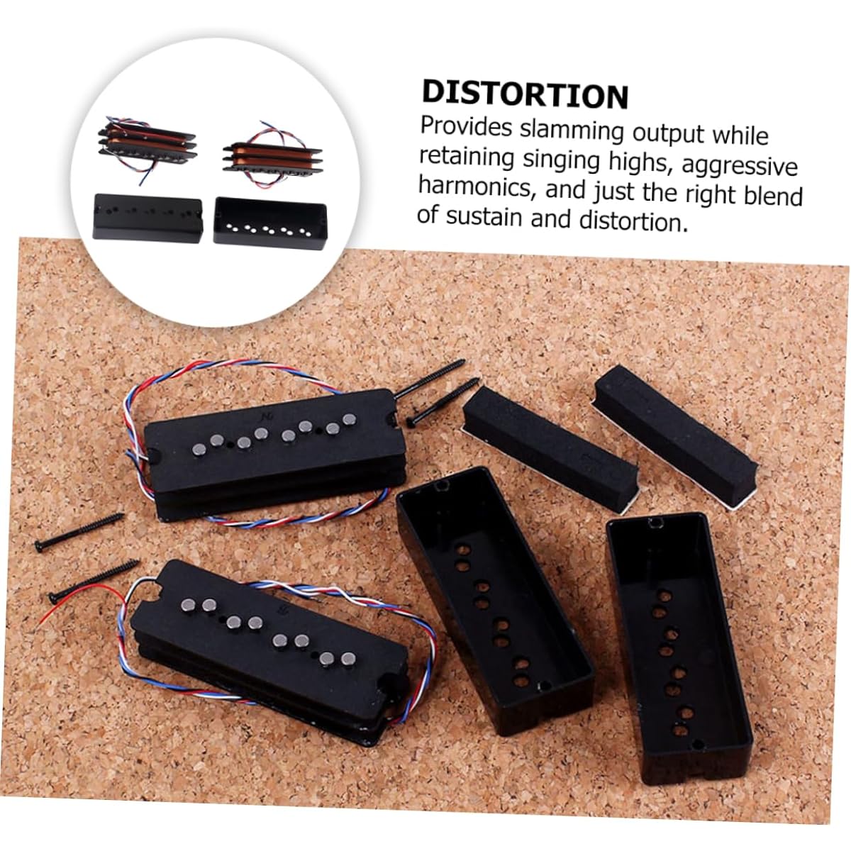 SWOOMEY Select Distortion Bass Pickup Double Coil Guitar Pickup Vintage Pickup Vintage Bass Humbucker Vintage Accessories