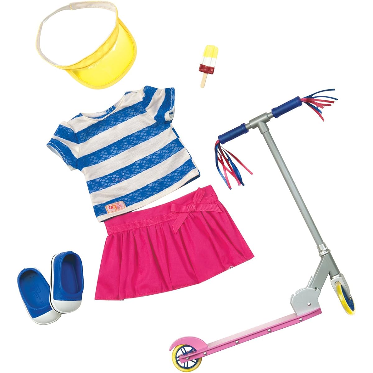 [Our Generation]Our Generation Cute to Scoot Deluxe Outfit with Scooter Accessory for 18Inch Dolls BD30200Z [Parallel Import]