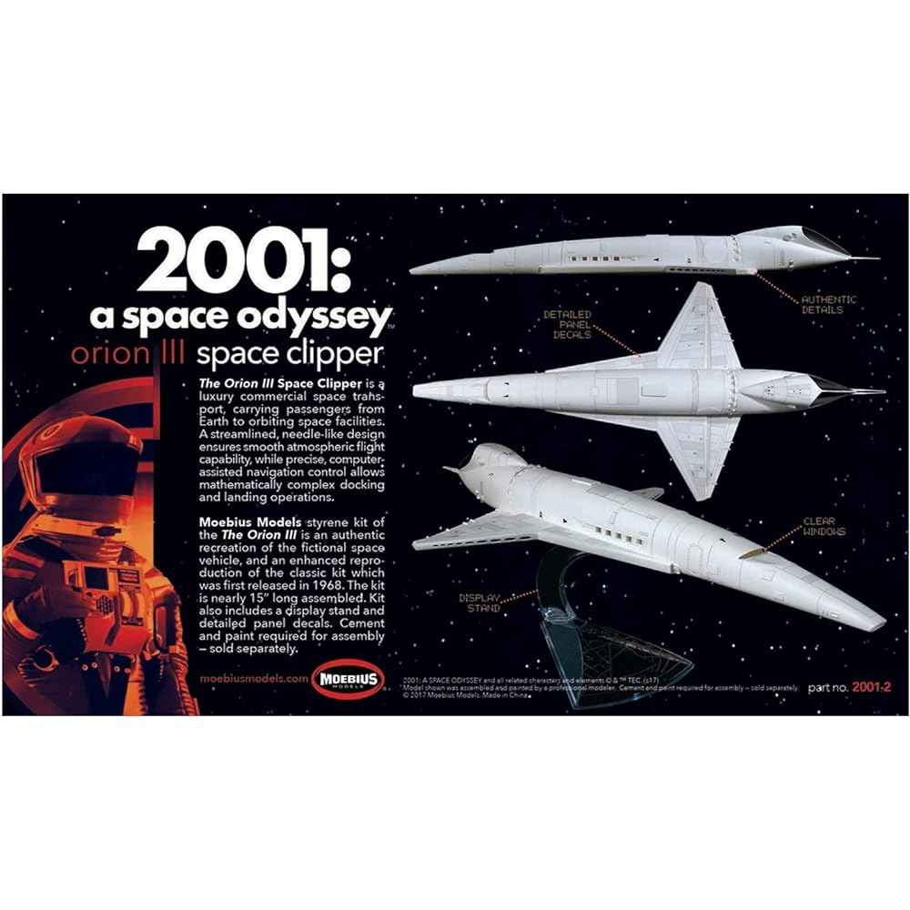 Mobius Model 2001: A Space Odyssey 1/144 Orion Space Clipper