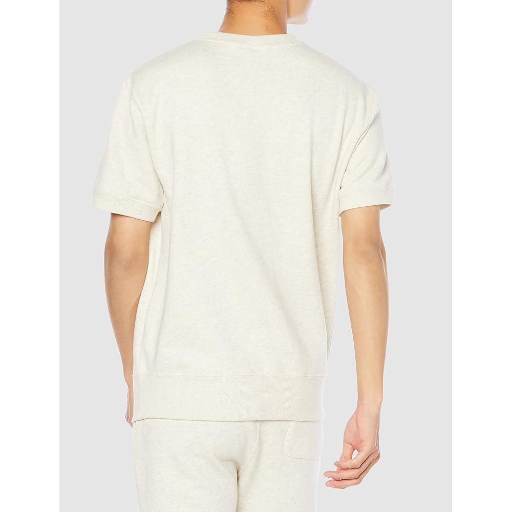 [Champion] Sweatshirt Short Sleeve Round Neck Fleece COTTON USA One Point Logo Short Sleeve Crew Neck Sweatshirt Basic C3-X013 Men's