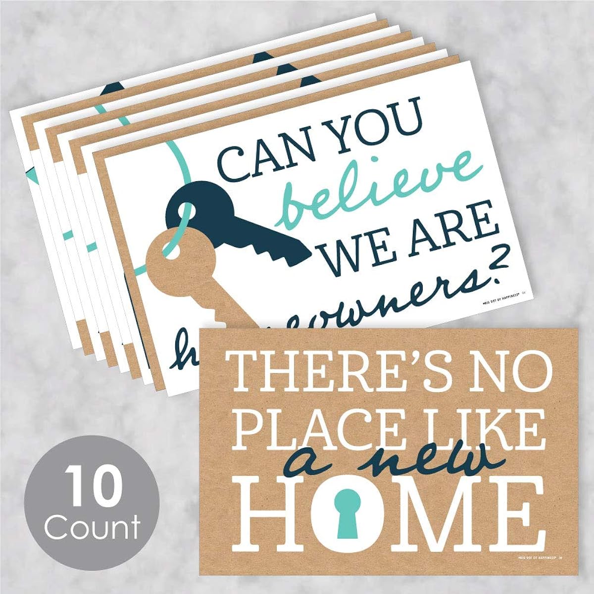 Big Dot of Happiness Home Sweet Home Photo Prop Signs - New Home and Moving Announcement - 10 Pieces
