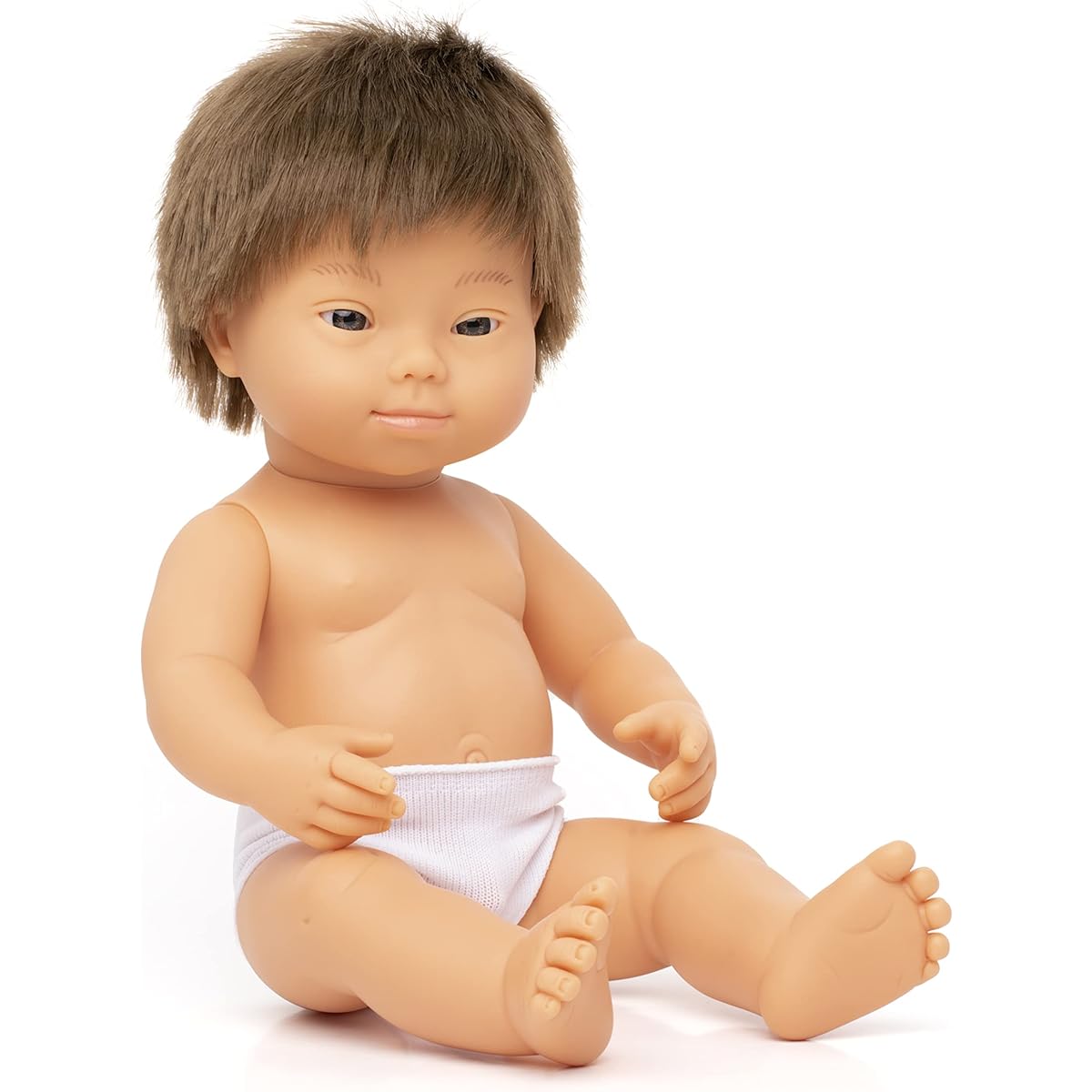 Miniland - Baby Doll Caucasian Boy with Down Syndrome 15" - Polybag