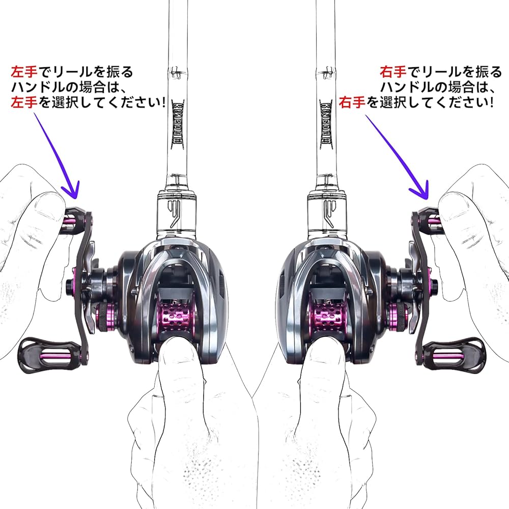 Kingdom Bait Reel, Ultra Light 135g, Gear Ratio 7.1:1/8.1:1 Aluminum Spool, Sea Fishing, Freshwater Fishing, Dual Use, Strong Magnetic Brake (Left Handle/Right Handle)
