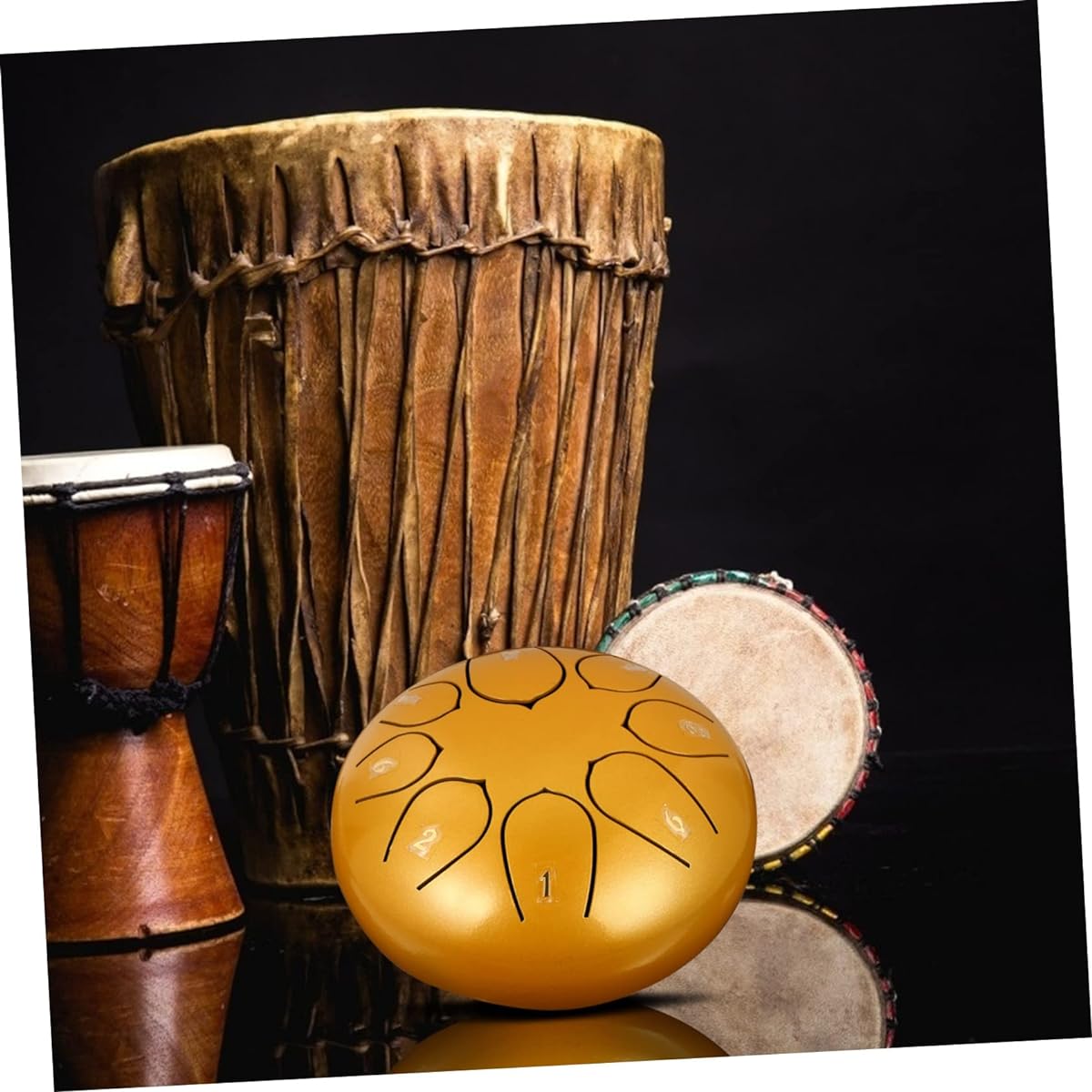 Vaguelly 2 Set 8 8 Note Ether Drum Steel Tongue Drum Kit Rhythm Tongue Drum Pan Drum Percussion Mini Tongue Drum Drum Mallet Bracket Professional Pan Drum Pandere