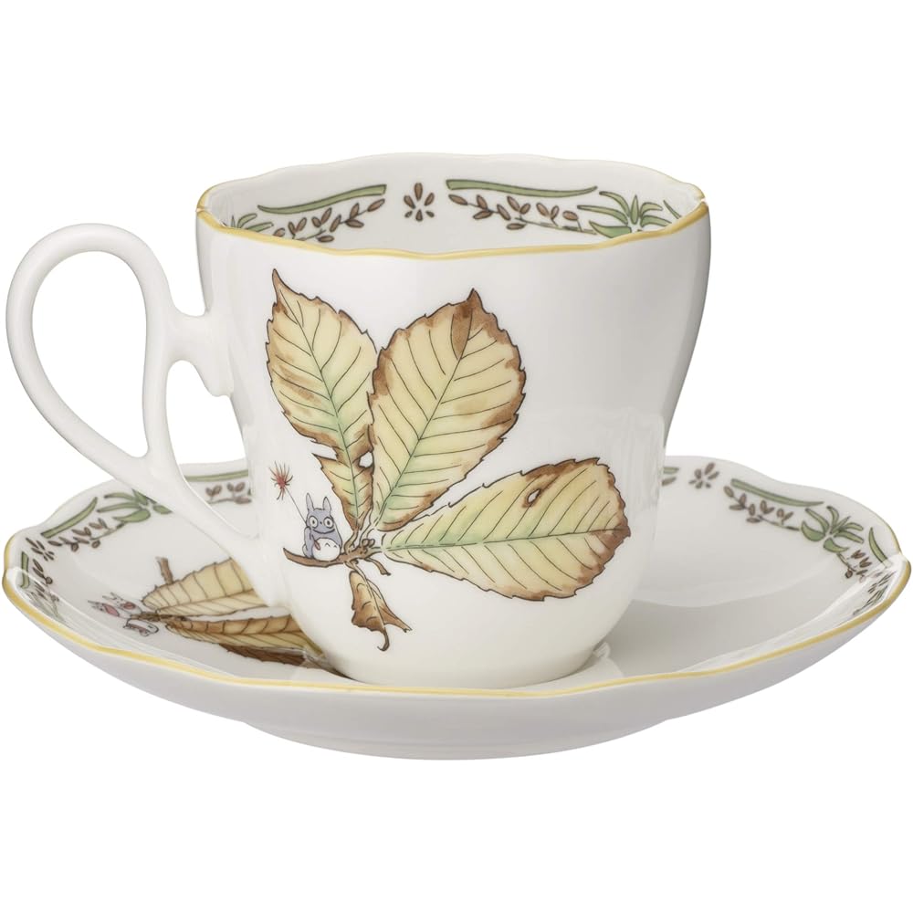 Noritake Cup & Saucer (Pair Set) (Coffee Tea) 250cc My Neighbor Totoro Microwave Safe 2 Bone China TP97889/4924-38