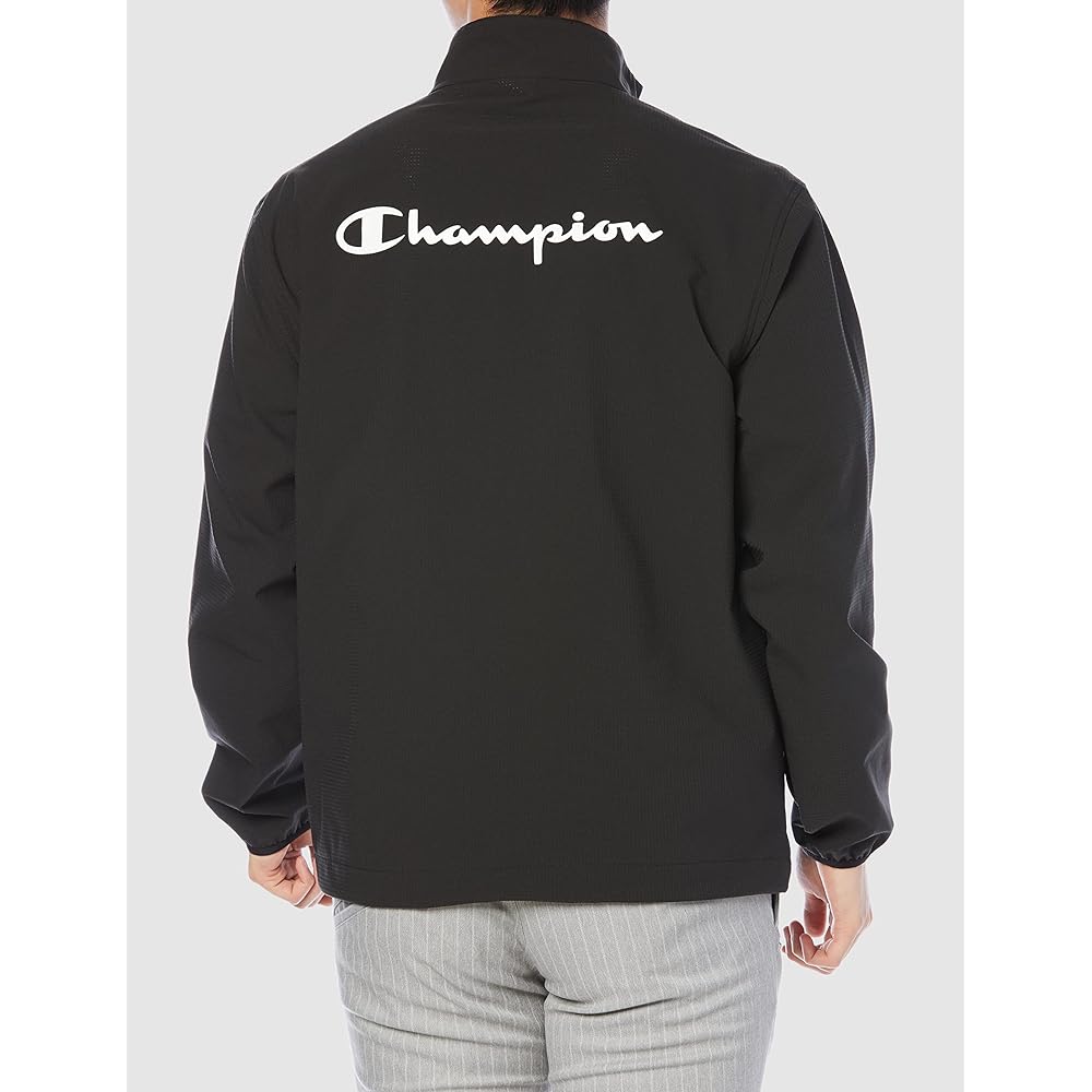 [Champion] Jacket, Breathable, Water Repellent, Stretch, One Point Logo, Back Print, Half Zip Jacket, Golf C3-VG604 Men's