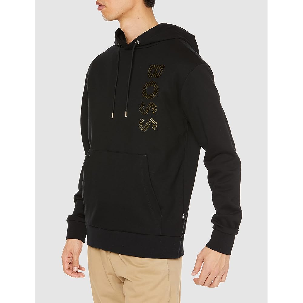 [BOSS] Men's Hoodie Monogram Fill Logo French Terry Cotton Hoodie