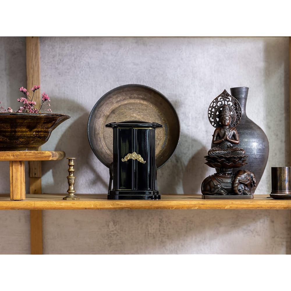 Zushi (No. 2 PC Black_Buddha statue Takaoka copperware