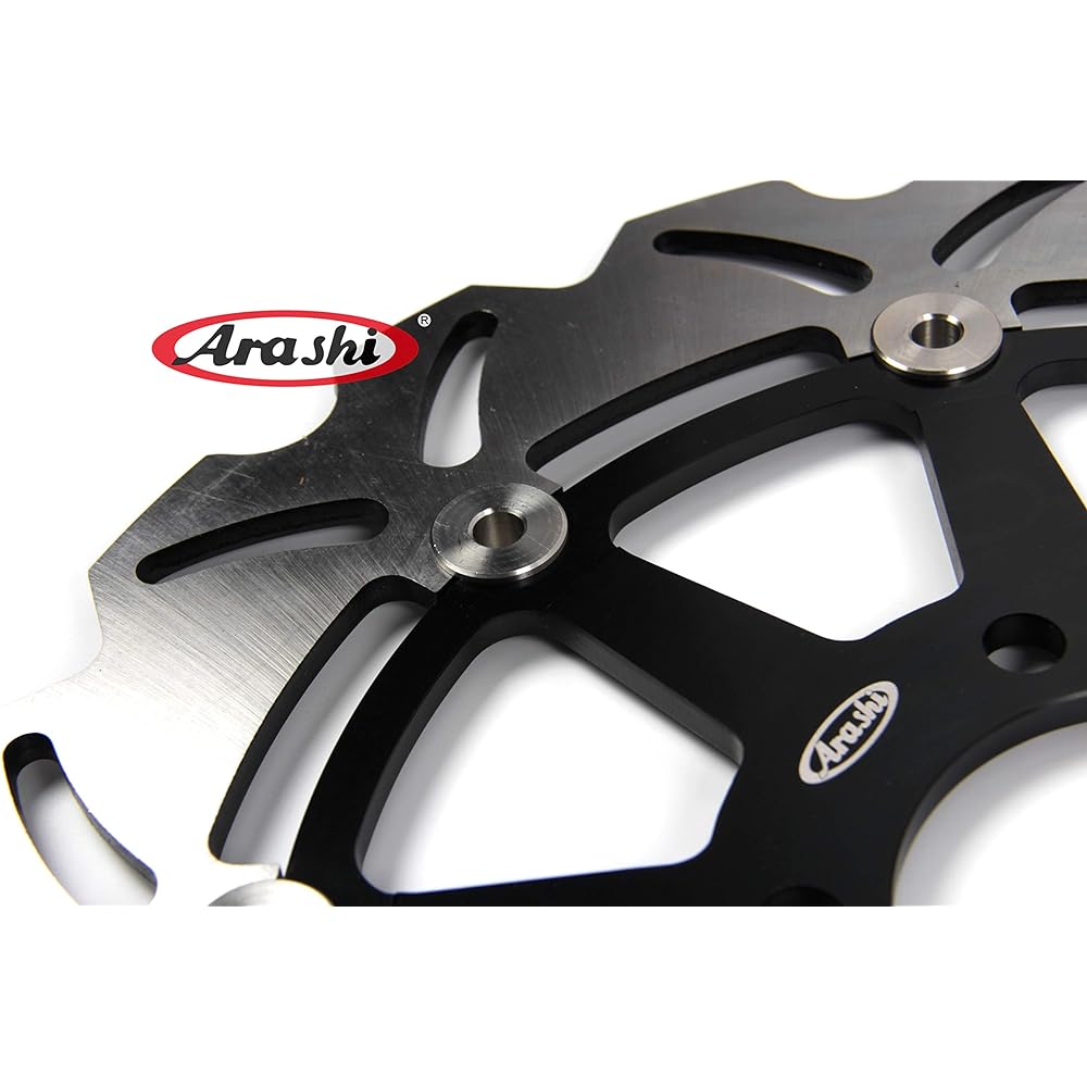 Arashi Front and Rear Brake Disc Rotor for Suzuki GSXR 750 GSXR750 1996-2003 Motorcycle Replacement Accessories Black 1997 1998 1999 2000 2001 2002 03