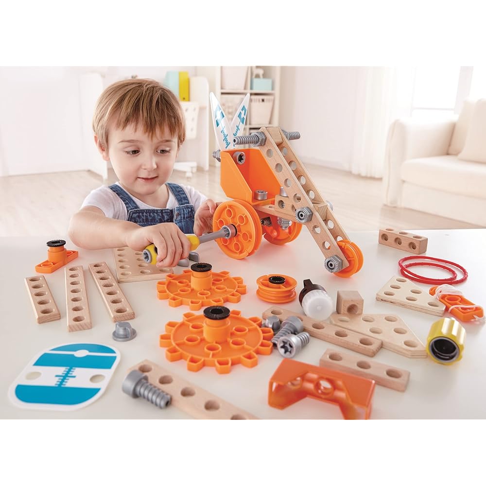 Hape Junior Inventor Assembly Play Deluxe Set E3032