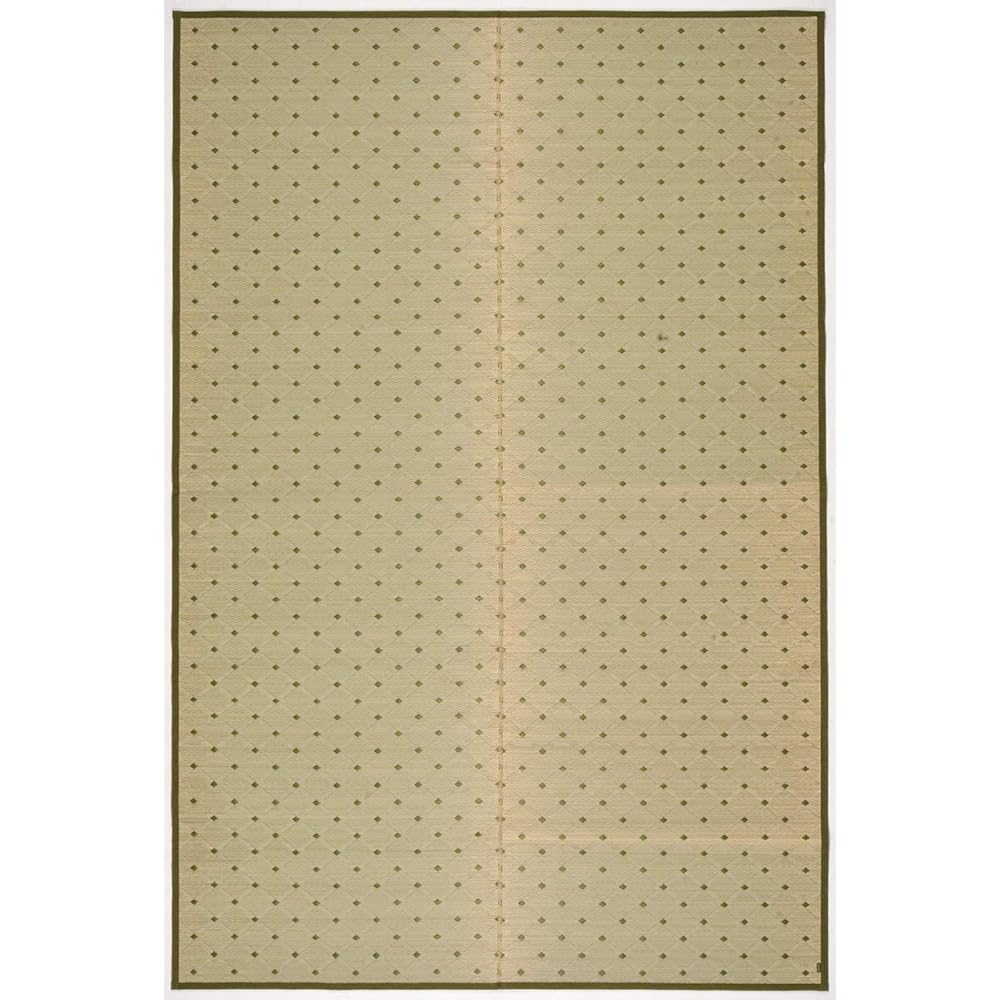 Hagiwara Igusa Green Edo Room 6 tatami (approx. 261X352cm) Igusa Domestic Pattern Overlay Flower Mat Carpet "Diamond" 81606460