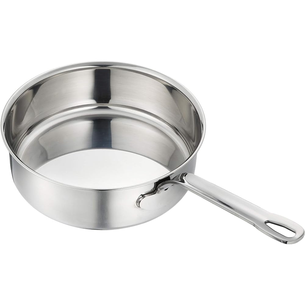 Endo Shoji Commercial Power Denji Saute Pan 24cm IH Compatible Stainless Steel Made in Japan ASTF924