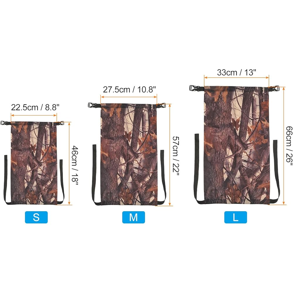 PATIKIL CCTV01 Compression Storage Bag Set of 3 S/M/L Size Waterproof Sleeping Bag Storage Bag Portable Compression Bag for Backpacking and Camping Camouflage Pattern