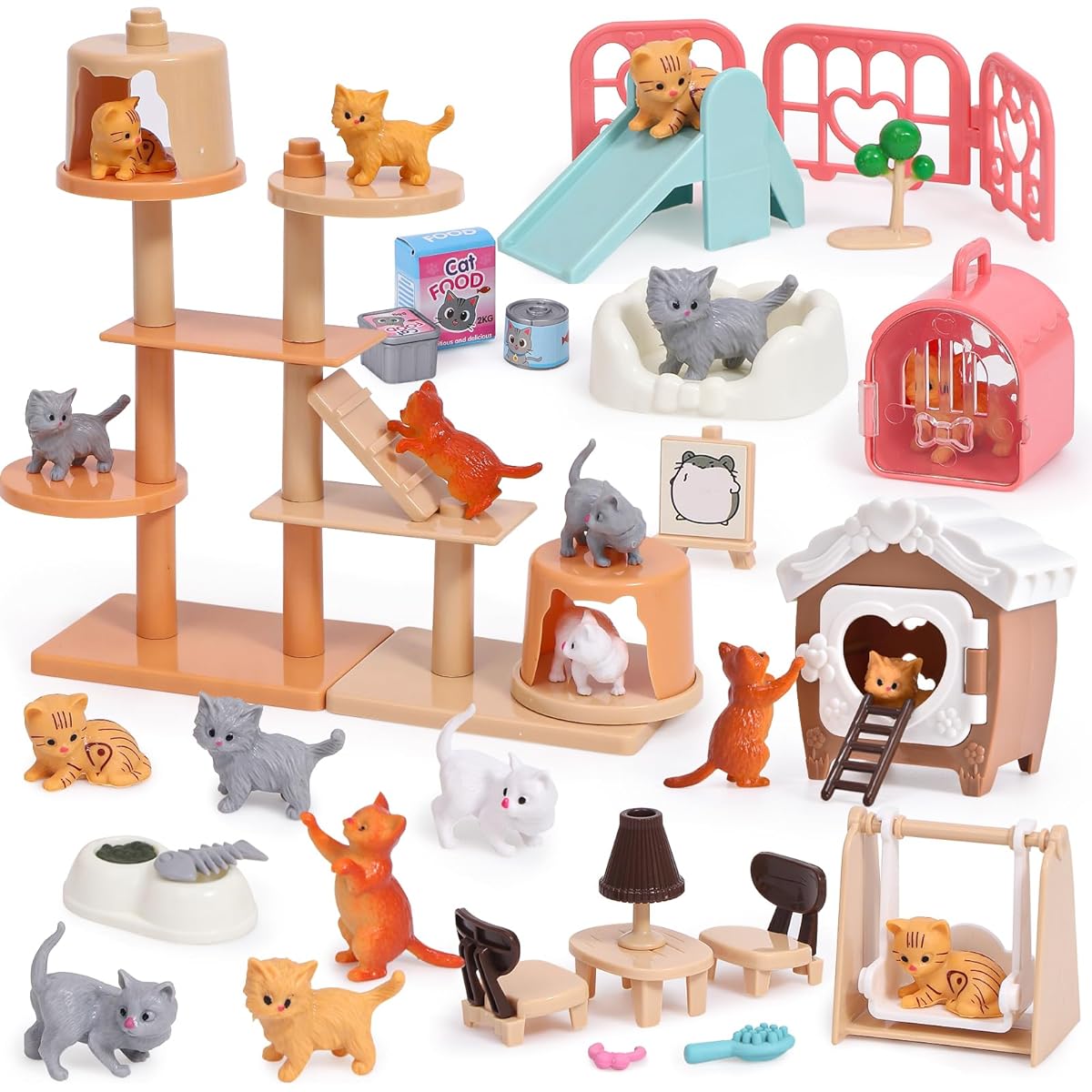 Lorfancy Pretend Play Cat Toy