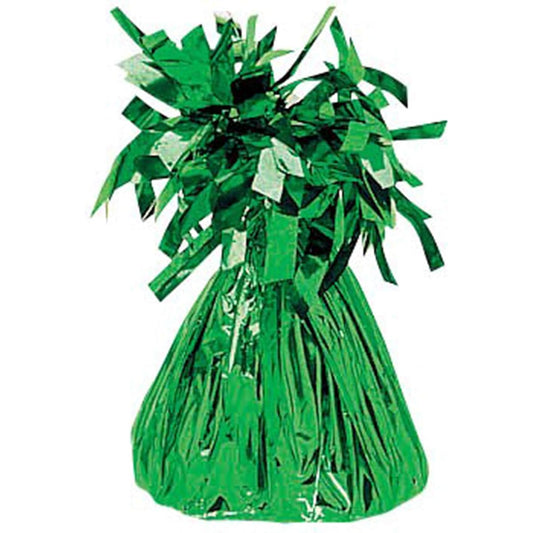 Amscan Decorative Small Foil Party Balloon Weight, 8 oz, Green