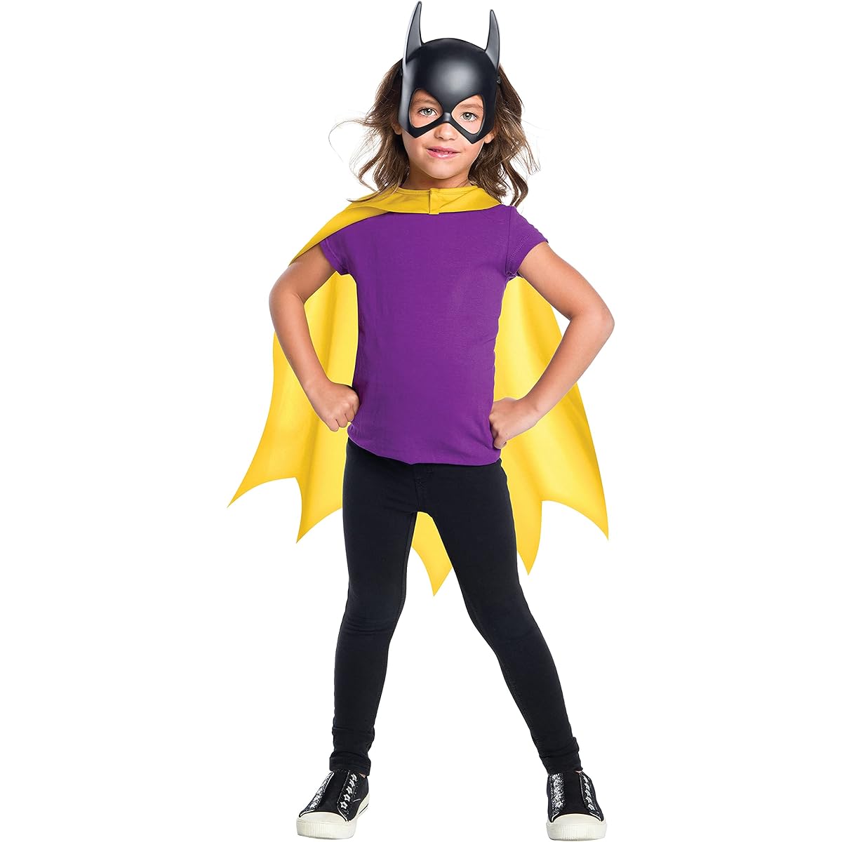 Rubie's Costume Girls DC Comics Batgirl Cape & Mask Set Costume, One Size