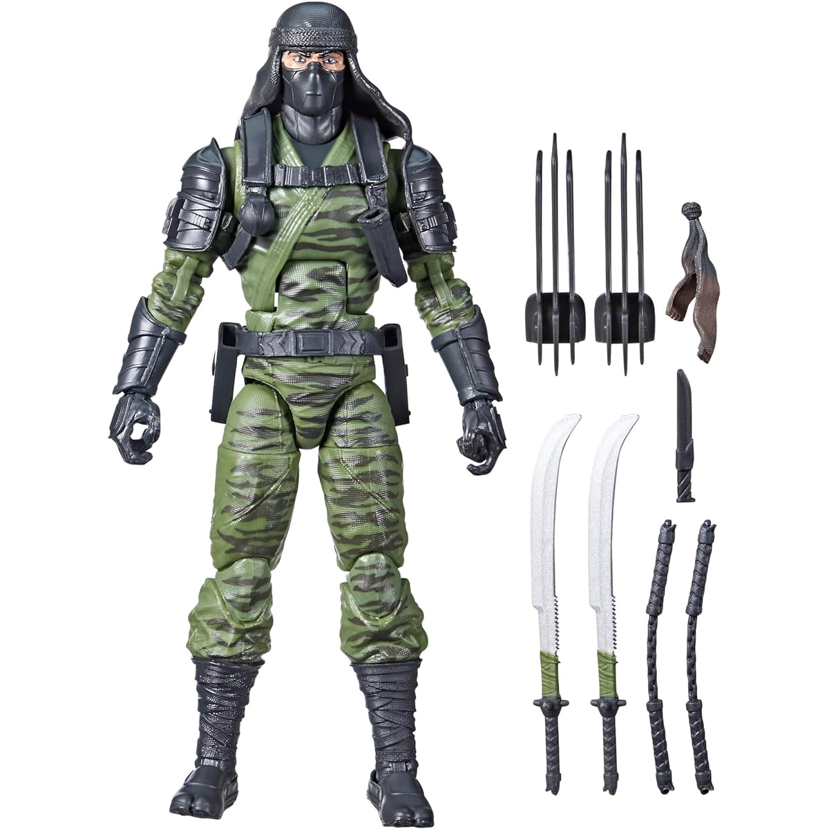 G.I. Joe G.I. Joe Classified Series Ralph Nunchuck Badducci Collectible G.I. Joe Action Figure 80 6" Boy Girl with 7 Accessories, F7729