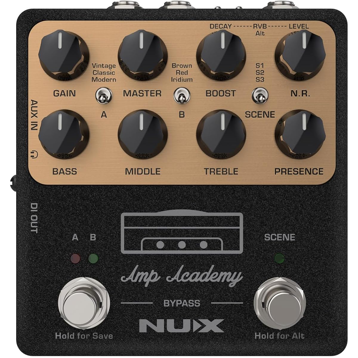 NUX NGS-6 Amp Academy Amp Modeler Guitar Pedal 1024 Sample IR Third Party IR Loader
