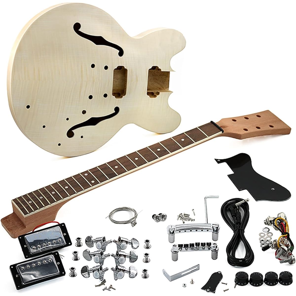 Electric guitar DIY combination kit for beginners to assemble a full set of production accessories Guitar body