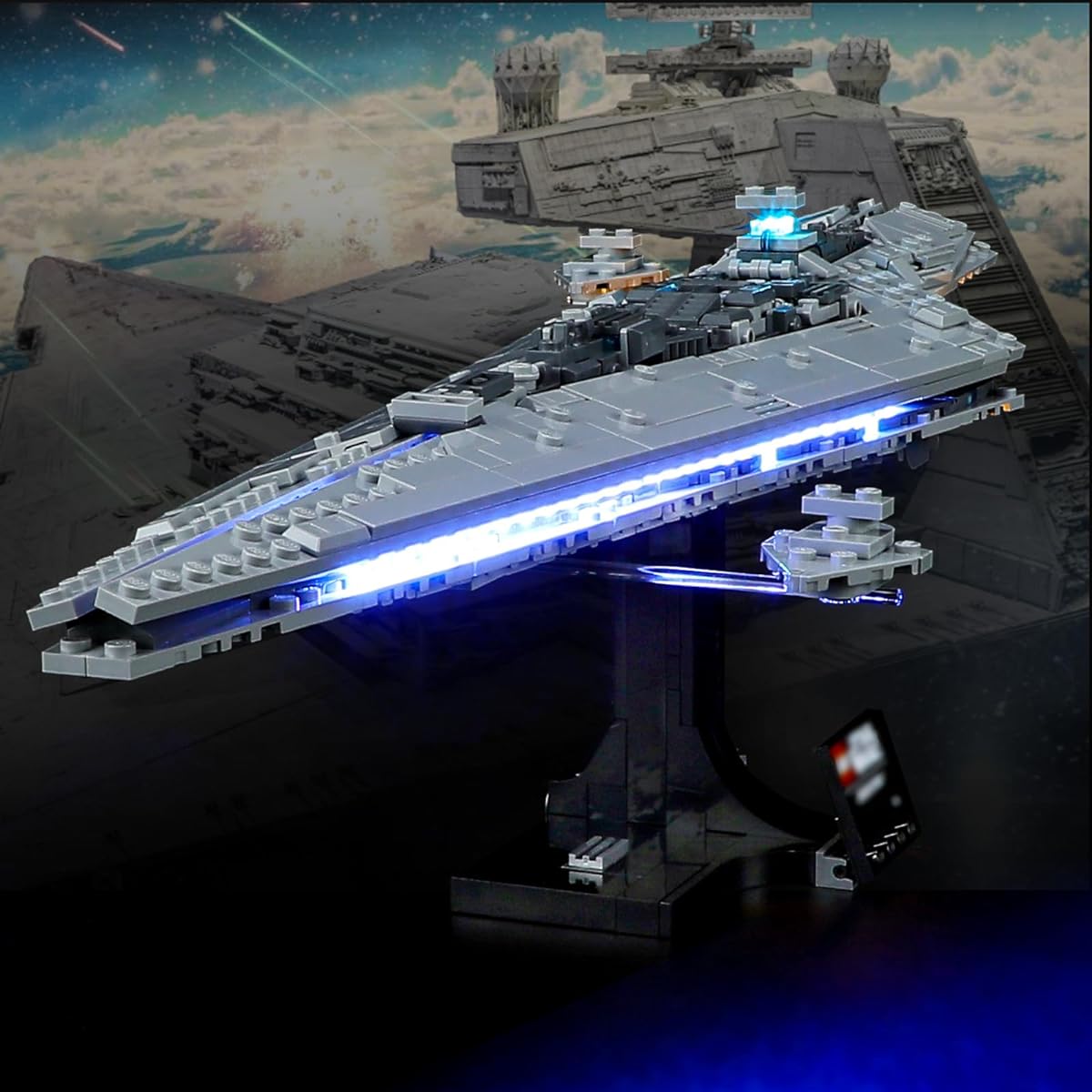 Vaodest LED Light LEGO 75356 Star Wars Executor Superstar Destroyer Set Design and configuration compatible with 75356 model (LED light only, not building block kit)