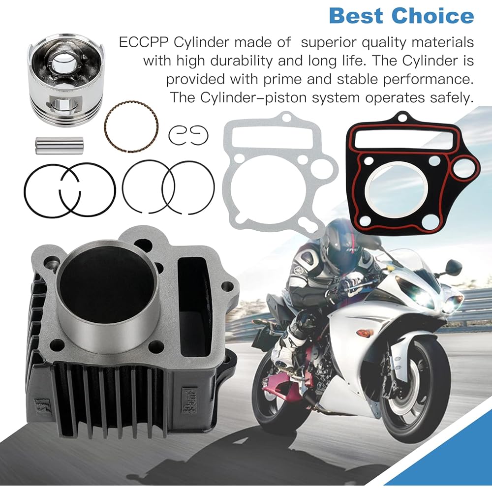 ECCPP Cylinder & Piston Kit Assembly for Z50 Z50R XR50 CRF50 50CC Dirt Bike Pit Bike