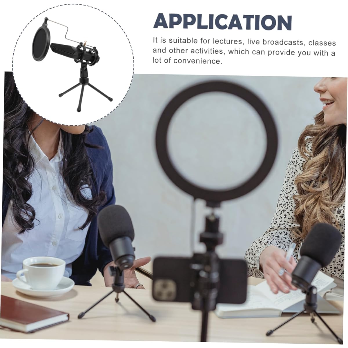 VICASKY 3 Sets Condenser Microphone Metal Strainer Microphone for PC Laptop Microphone Podcast Microphone Kit Condenser Microphone for Gaming Computer Game