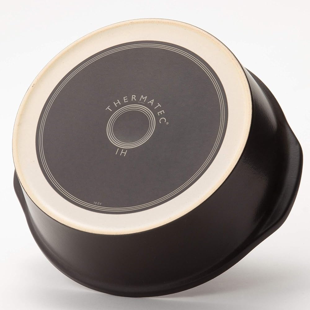 TAMAKI Earthen Pot Thermatech 4-5 Person Fog Diameter 28.3 x Depth 26.5 x Height 12.3cm IH/Open Fire/Microwave/Oven Compatible THD13-910