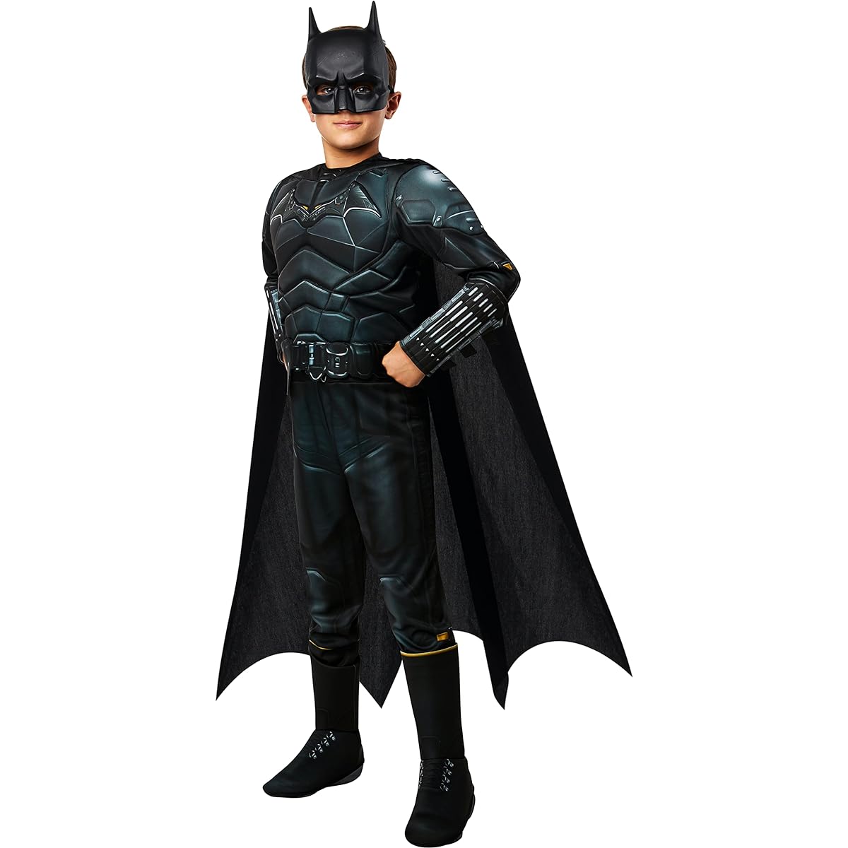 Rubie's 702987S DC Kids' Deluxe Batman Costume, Shown, Small